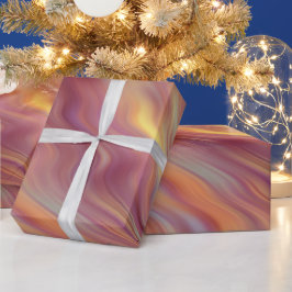 Exotische Plumeria Wavy Textur Geschenkpapier