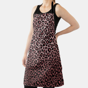 Exotische Rose Gold Leopard Tierdruck Schürze