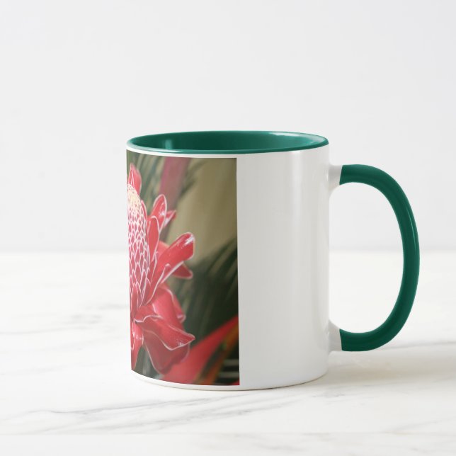 Exotische rote Fackelingwer-Blumenschale! Tasse (Rechts)