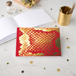 Exotische Schlange Haut Druckstruktur Muster rot G Gästebuch