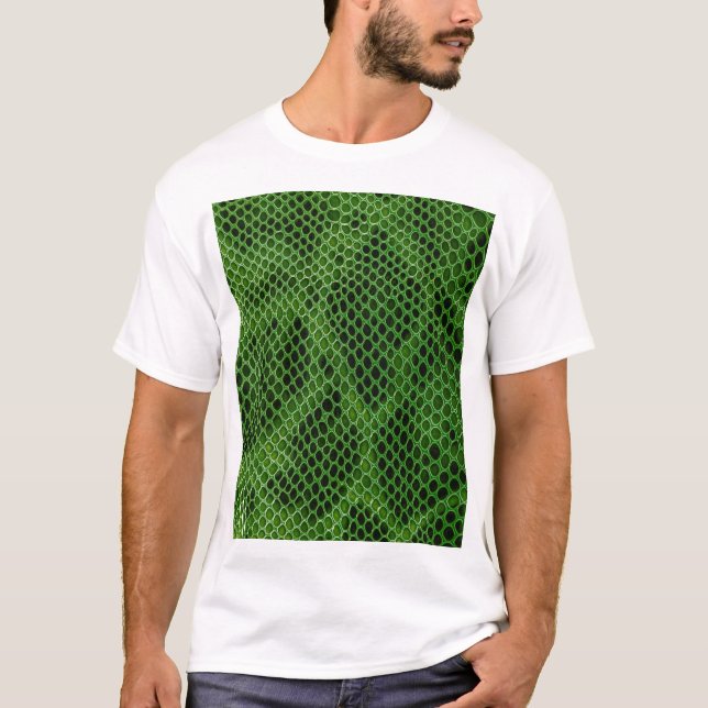 Exotische Schlangenhaut Hintergrund T-Shirt (Vorderseite)
