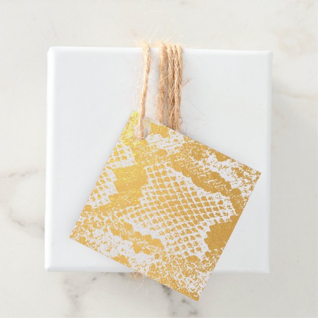 Exotische Schlangenhautmuster, rotes Gold, schwarz Geschenkanhänger (Mit Box)