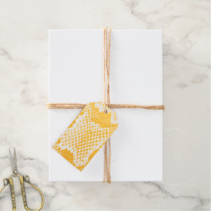 Exotische Schlangenhautmuster, rotes Gold, schwarz Geschenkanhänger