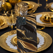 Exotische Schokolade Gold Schwarz Wabenwirbel
