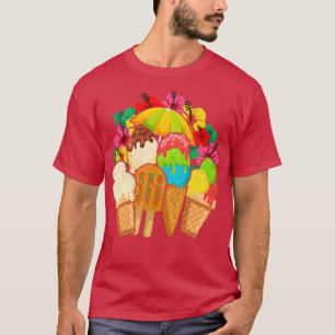 Exotische Sommer-Süßigkeiten Lover Dessert Feinsch T-Shirt