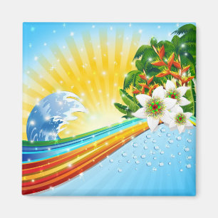 Exotische Sommerferien Magnet