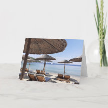 Exotische Strandkarte. Blanko für Ihre eigene Nach