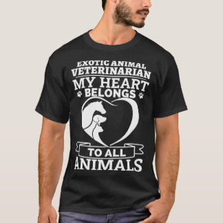 Exotische Tierärztin Mein Herz gehört allen T-Shirt