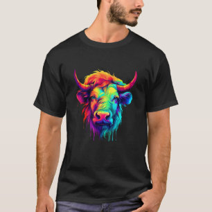 Exotische Tierliebhaber Wasserfarbenkunst Highland T-Shirt
