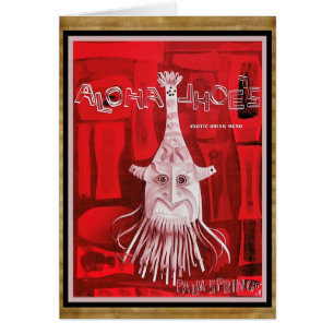 Exotische Tiki Menükunst!