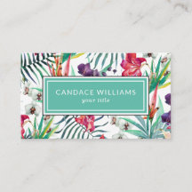 Exotische tropische Blume und Blattmuster