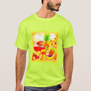 Exotische tropische Früchte Malerei. Jetzt kaufen T-Shirt