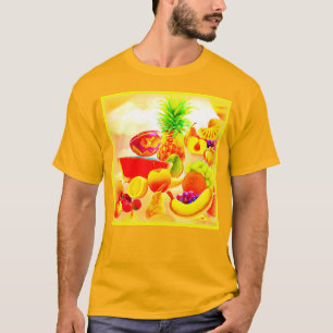 Exotische tropische Früchte Malerei. Jetzt kaufen T-Shirt