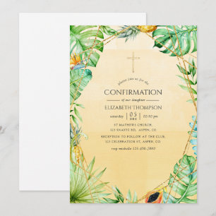 Exotische tropische geometrische Bestätigung Einladung