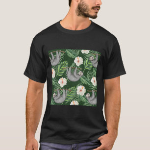 Exotische tropische Hibiskus-Blume und hängende La T-Shirt