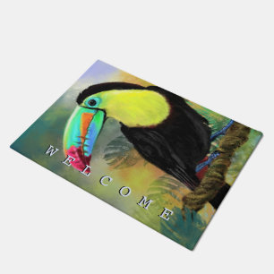 Exotische tropische Toco-Toucan-Bird - Willkommen Fußmatte
