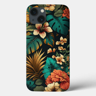 Exotische und farbenfrohe Muster tropischer Blume Case-Mate iPhone Hülle