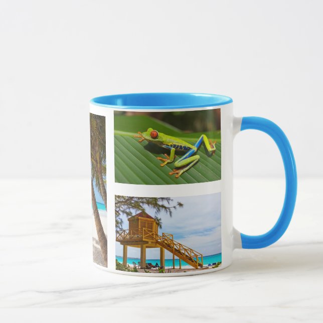 Exotische Urlaubsfotografie Kaffeekorb Tasse (Rechts)