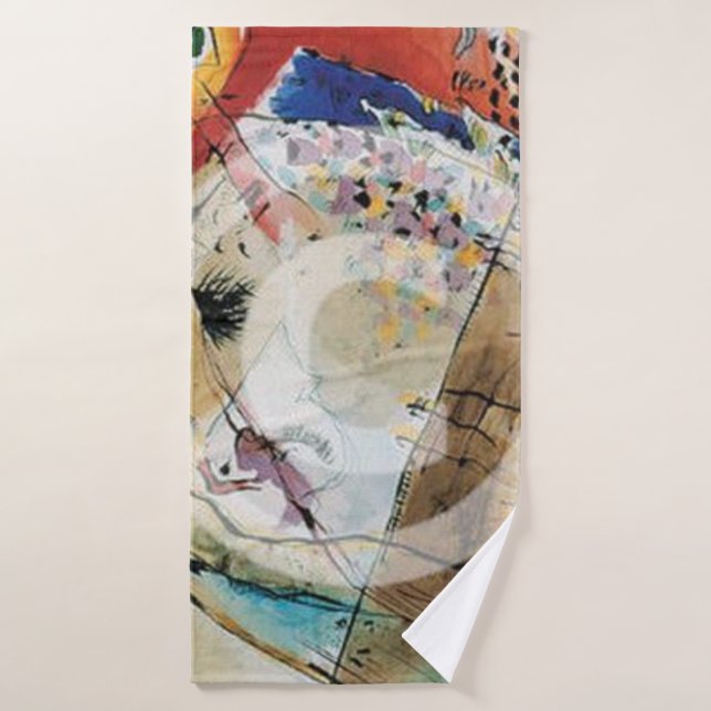 Exotische Vögel, 1915 von Wassily Kandinsky Badehandtuch (Badehandtuch)