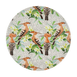 Exotische Vögel auf See Schneidebrett