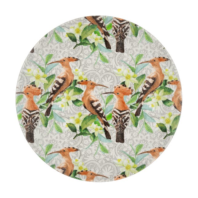 Exotische Vögel auf See Schneidebrett (Vorderseite)