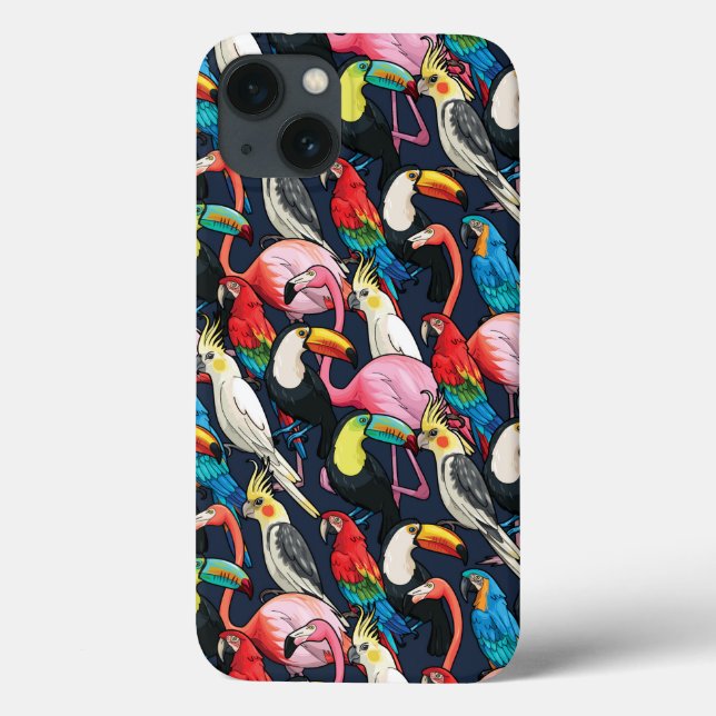 Exotische Vögel Case-Mate iPhone Hülle (Rückseite)