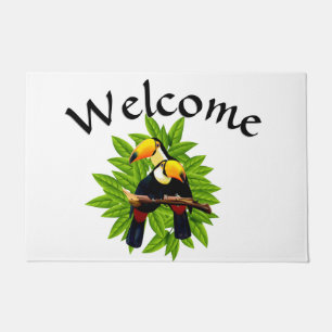 Exotische Vögel Fußmatte