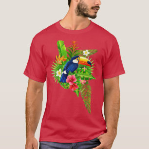 Exotische Vögel Sommer Retro Tropischer Vogel Touc T-Shirt
