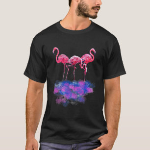 Exotische Vögel Tropischer Sommerurlaub Flamingo T-Shirt