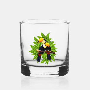 Exotische Vögel Whiskyglas