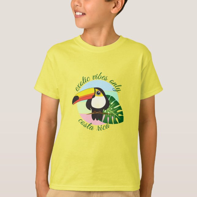 Exotische Vogelarten mit Toucan Colorful Tropical  T-Shirt (Vorderseite)