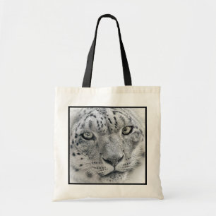 Exotische Weißschneeleopard Tragetasche