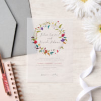 Exotische Wildblume Wreath Wedding