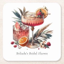 Exotischer Cocktail Rechteckiger Pappuntersetzer