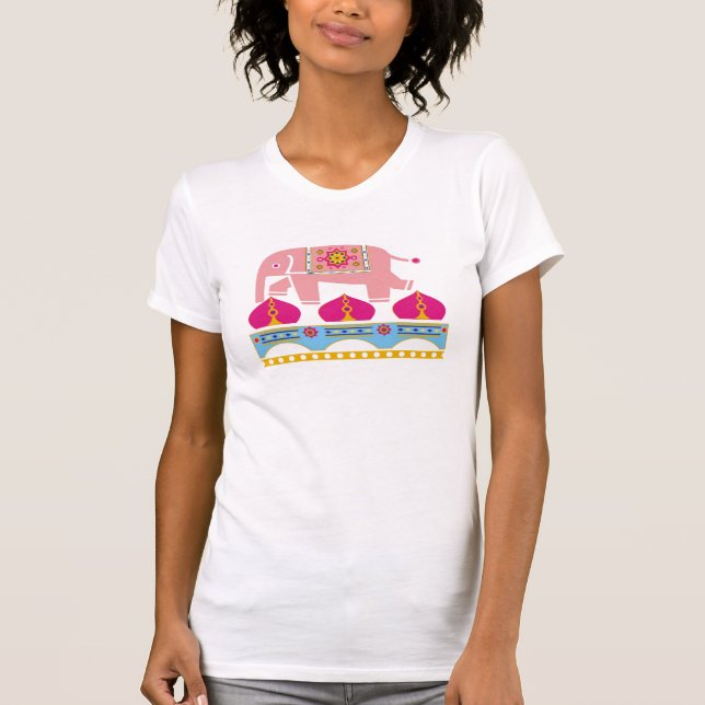 Exotischer Elefant T-Shirt (Vorderseite)