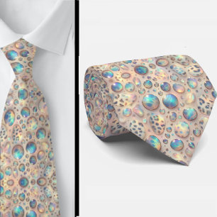 Exotischer Faux-Seide Luxus-Trendy-Opal-Gentlema Krawatte