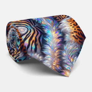 Exotischer Faux-Seide Luxus-Wildtier-Herrenausst Krawatte