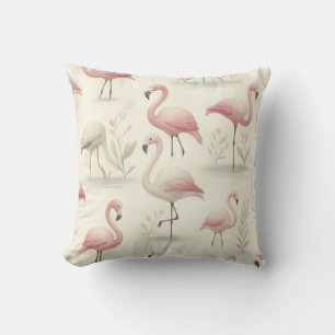Exotischer Flamingo Kissen