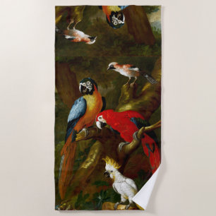 Exotischer Macaw plappert Cockatoos-Vogel-Badetuch Strandtuch