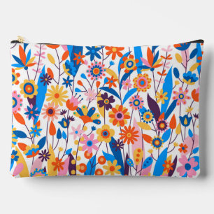 Exotischer mehrfarbiger Blumenhintergrund-32939 Zubehörtasche