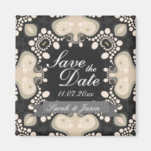Exotischer moderner Stammesschutz Hochzeit Magnet