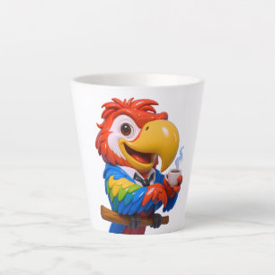 Exotischer Papageien-Kaffee-Latte-Mug Tropisch  Milchtasse