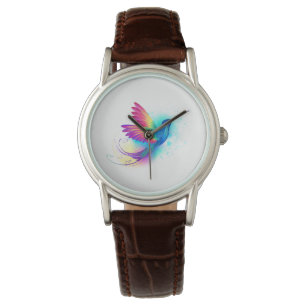 Exotischer Regenbogenkolibri Armbanduhr