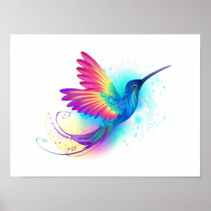 Exotischer Regenbogenkolibri Poster