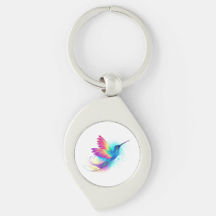 Exotischer Regenbogenkolibri Schlüsselanhänger