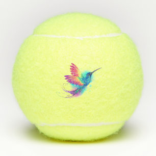 Exotischer Regenbogenkolibri Tennisbälle