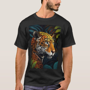 Exotischer Regenwald Großkatzen Herren- und Damen- T-Shirt
