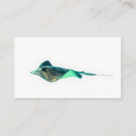 Exotischer Schwarz-Diamant-Stingray-Aufkleber - Sü Begleitkarte