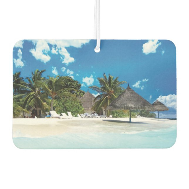 Exotischer Strand Autolufterfrischer (Vorderseite)