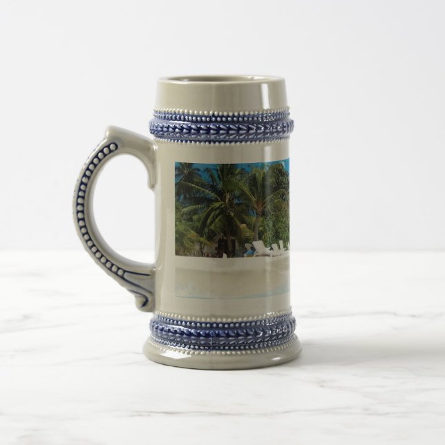 Exotischer Strand  Bierglas (Links)